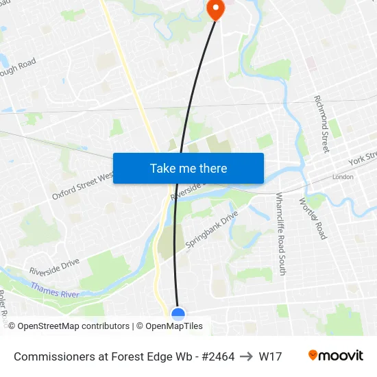Commissioners at Forest Edge Wb - #2464 to W17 map