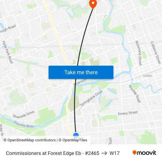 Commissioners at Forest Edge Eb - #2465 to W17 map
