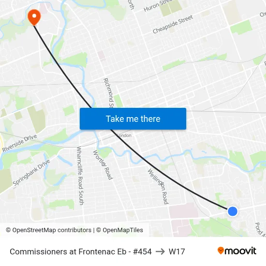Commissioners at Frontenac Eb - #454 to W17 map