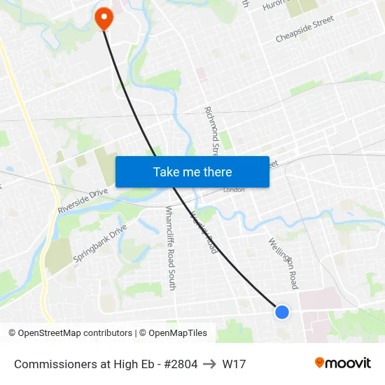 Commissioners at High Eb - #2804 to W17 map