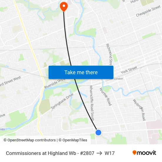 Commissioners at Highland Wb - #2807 to W17 map