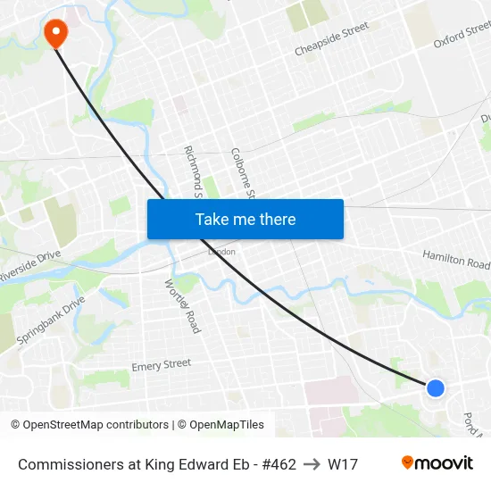 Commissioners at King Edward Eb - #462 to W17 map