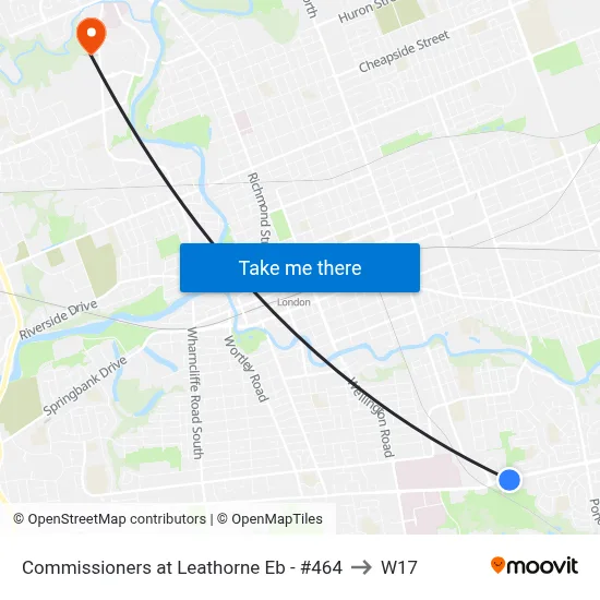Commissioners at Leathorne Eb - #464 to W17 map
