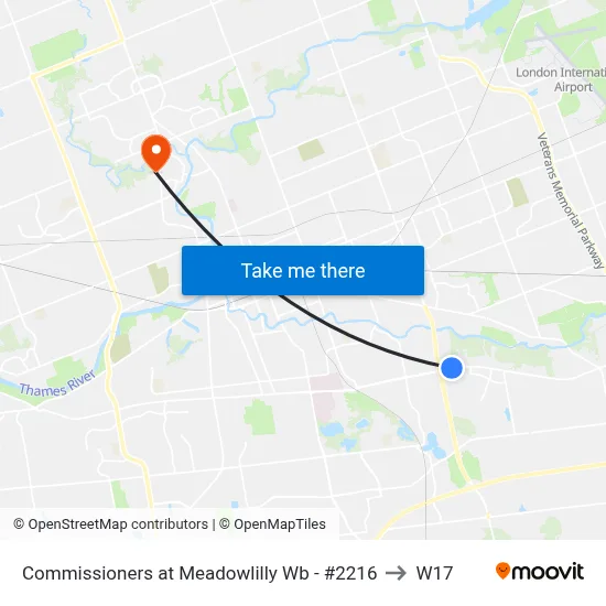 Commissioners at Meadowlilly Wb - #2216 to W17 map