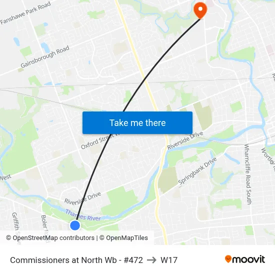 Commissioners at North Wb - #472 to W17 map