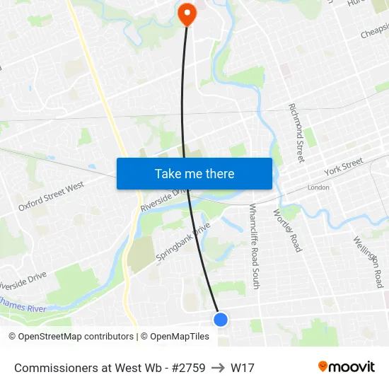 Commissioners at West Wb - #2759 to W17 map