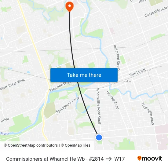 Commissioners at Wharncliffe Wb - #2814 to W17 map