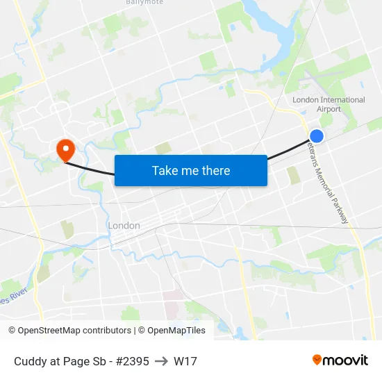 Cuddy at Page Sb - #2395 to W17 map
