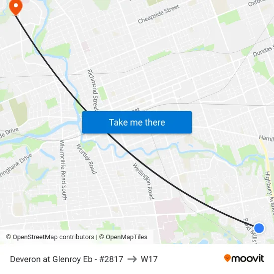 Deveron at Glenroy Eb - #2817 to W17 map