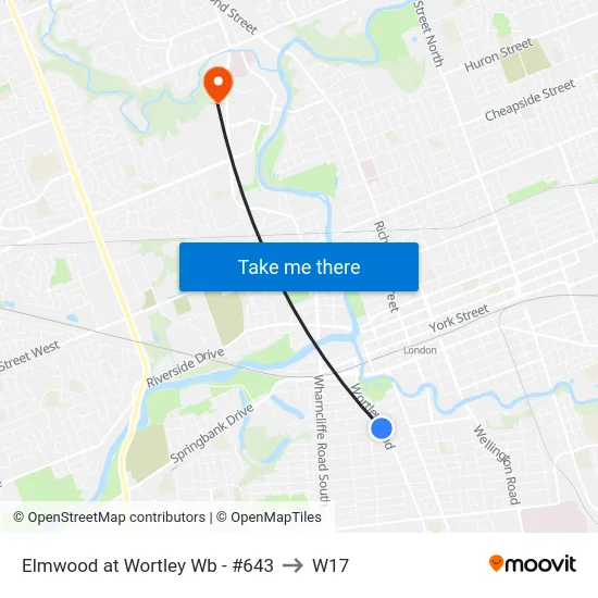 Elmwood at Wortley Wb - #643 to W17 map