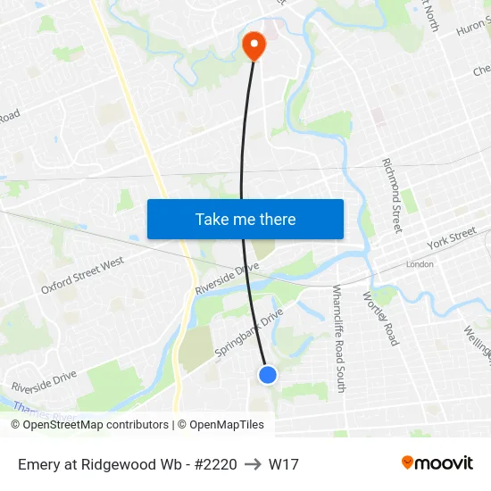 Emery at Ridgewood Wb - #2220 to W17 map