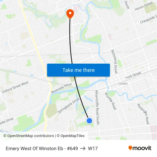 Emery West Of Winston Eb - #649 to W17 map
