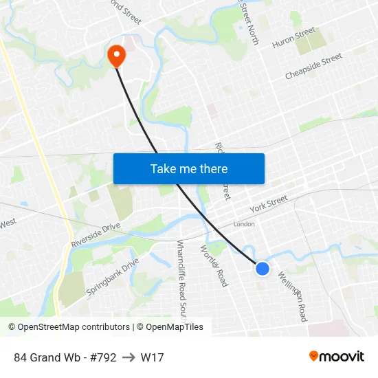 84 Grand Wb - #792 to W17 map