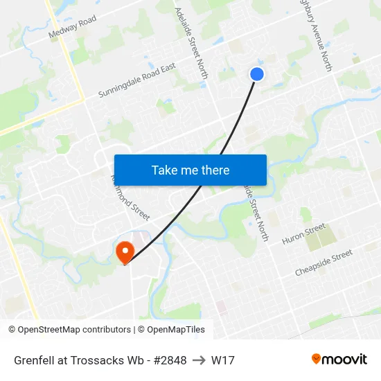 Grenfell at Trossacks Wb - #2848 to W17 map