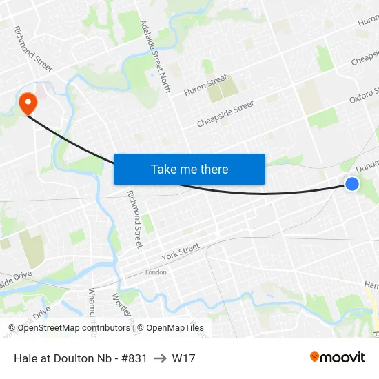 Hale at Doulton Nb - #831 to W17 map