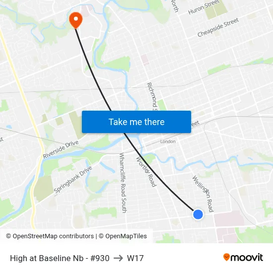 High at Baseline Nb - #930 to W17 map