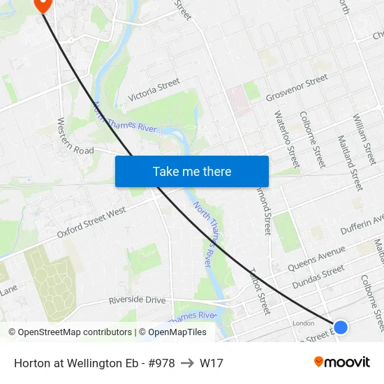 Horton at Wellington Eb - #978 to W17 map