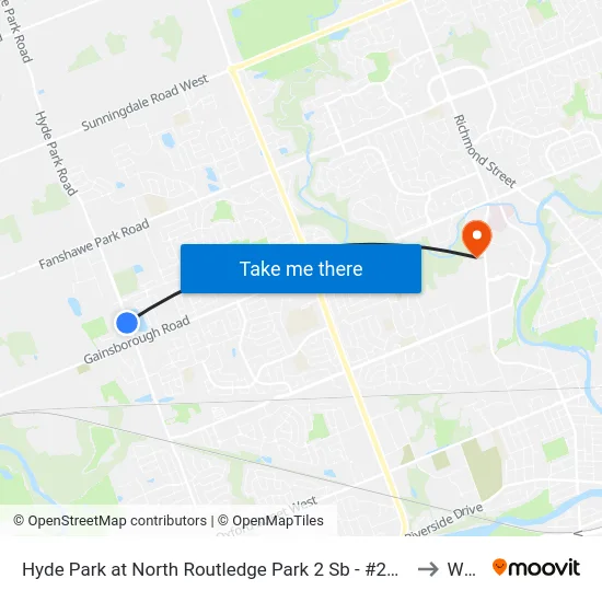 Hyde Park at North Routledge Park 2 Sb - #2687 to W17 map