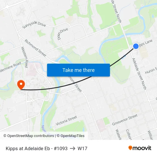 Kipps at Adelaide Eb - #1093 to W17 map