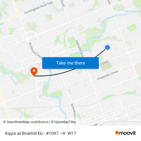 Kipps at Briarhill Eb - #1097 to W17 map
