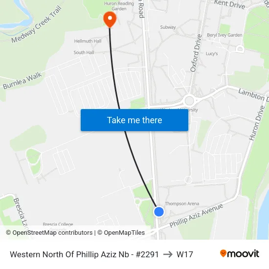 Western North Of Phillip Aziz  Nb - #2291 to W17 map
