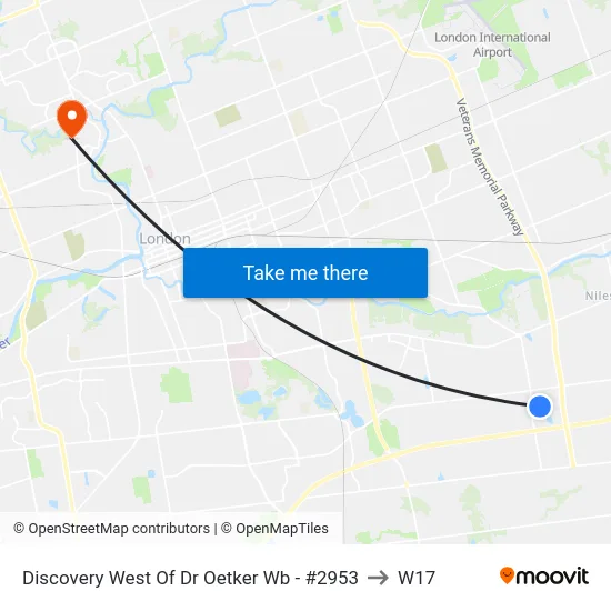Discovery West Of Dr Oetker Wb - #2953 to W17 map