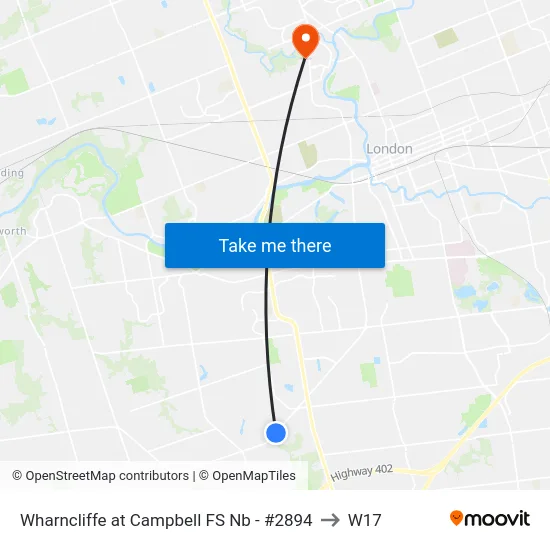 Wharncliffe at Campbell FS Nb - #2894 to W17 map