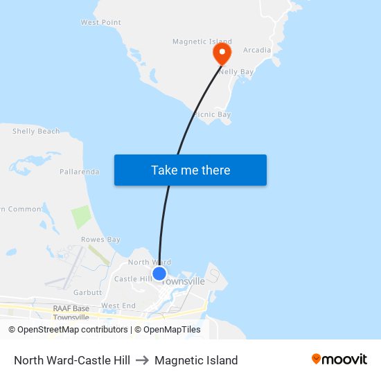 North Ward-Castle Hill to Magnetic Island map