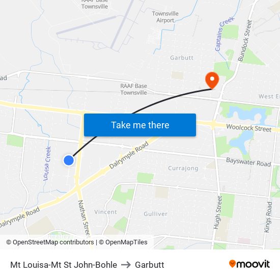 Mt Louisa-Mt St John-Bohle to Garbutt map