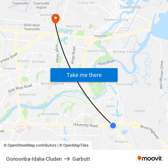 Oonoonba-Idalia-Cluden to Garbutt map