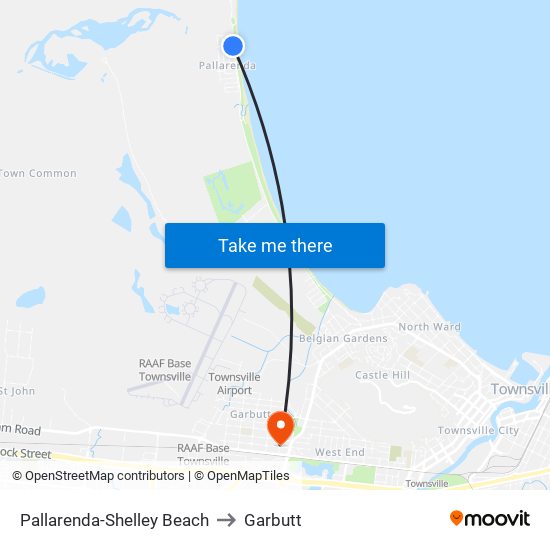 Pallarenda-Shelley Beach to Garbutt map
