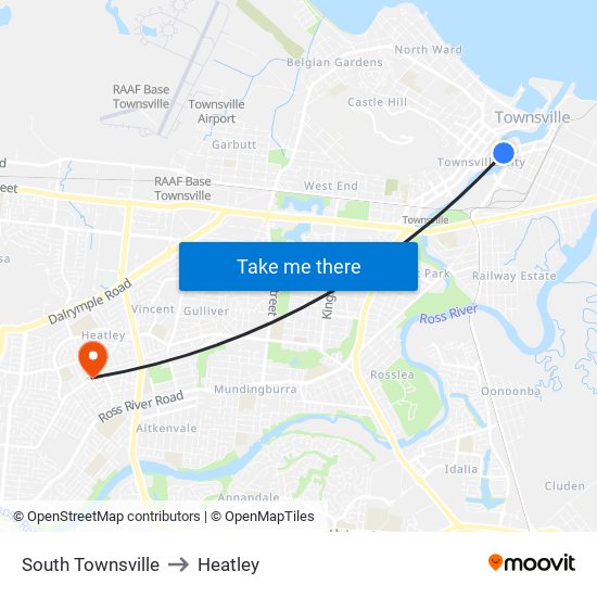 South Townsville to Heatley map