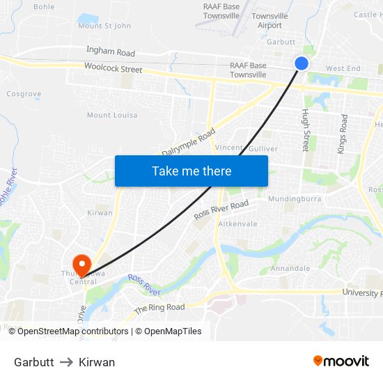 Garbutt to Kirwan map