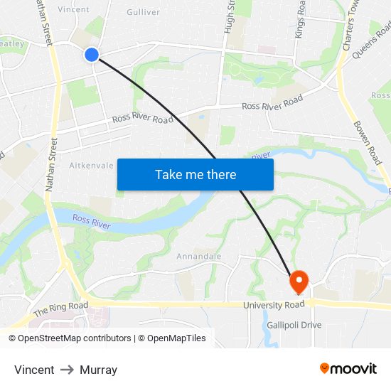 Vincent to Murray map