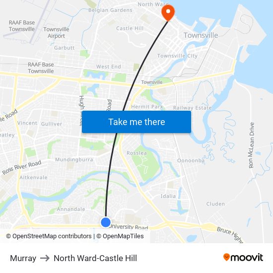 Murray to North Ward-Castle Hill map