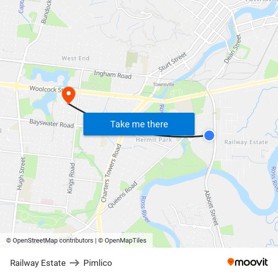 Railway Estate to Pimlico map