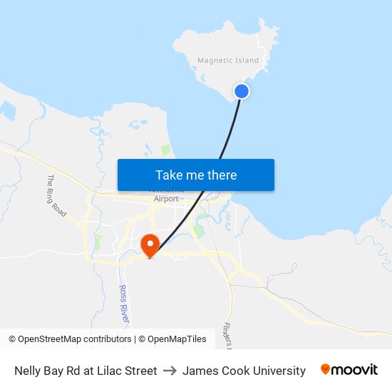 Nelly Bay Rd at Lilac Street to James Cook University map
