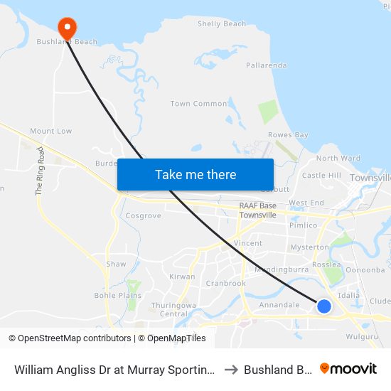 William Angliss Dr at Murray Sporting Complex to Bushland Beach map