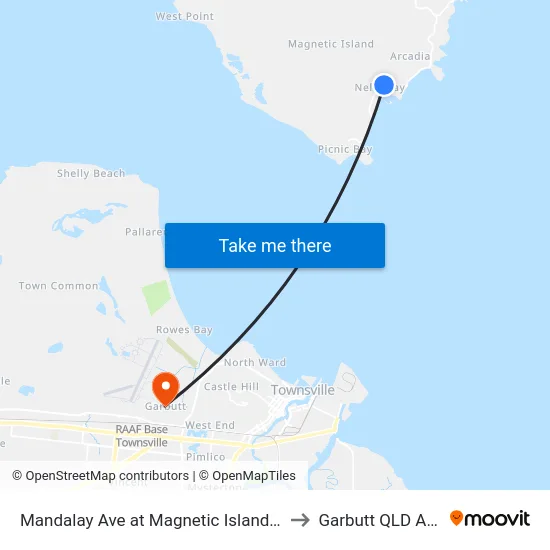 Mandalay Ave at Magnetic Island State School to Garbutt QLD Australia map