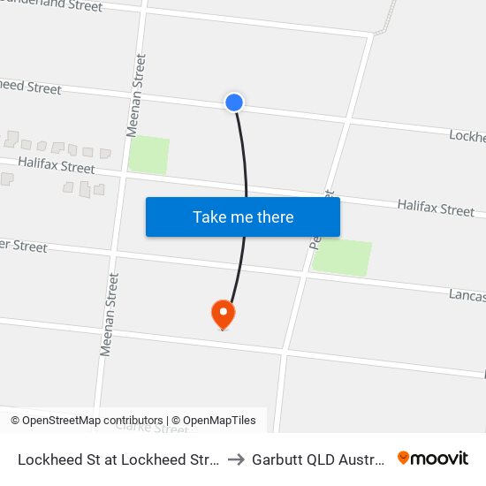 Lockheed St at Lockheed Street to Garbutt QLD Australia map