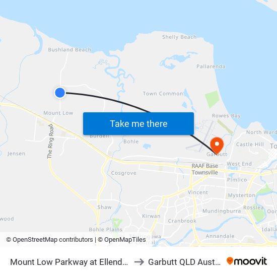Mount Low Parkway at Ellendale St to Garbutt QLD Australia map