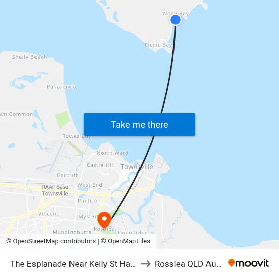 The Esplanade Near Kelly St Hail 'N' Ride to Rosslea QLD Australia map