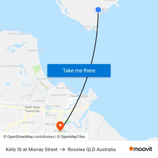 Kelly St at Murray Street to Rosslea QLD Australia map
