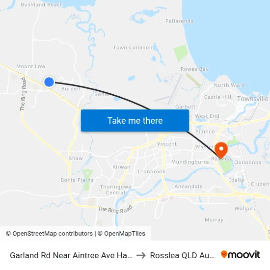 Garland Rd Near Aintree Ave Hail 'N' Ride to Rosslea QLD Australia map