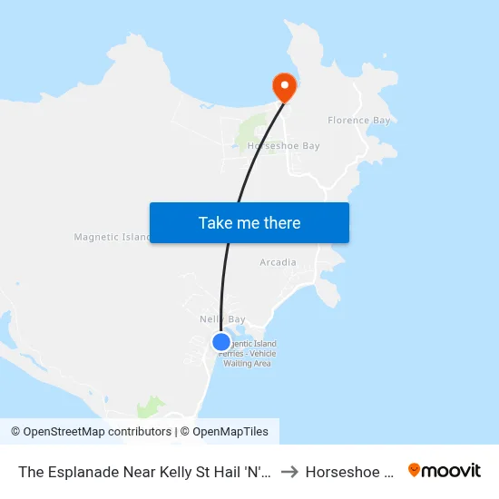 The Esplanade Near Kelly St Hail 'N' Ride to Horseshoe Bay map