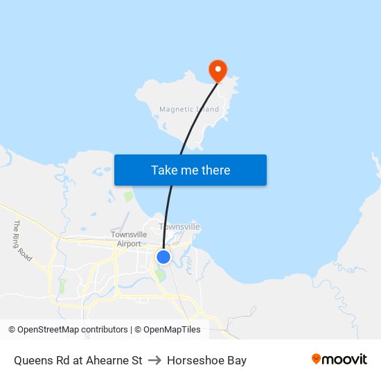 Queens Rd at Ahearne St to Horseshoe Bay map