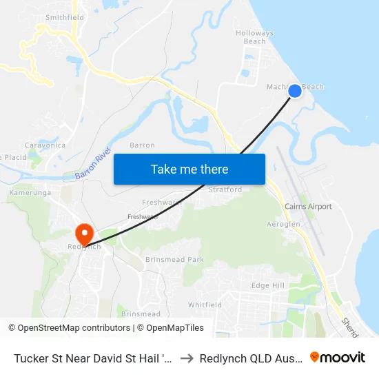 Tucker St Near David St Hail 'N' Ride to Redlynch QLD Australia map