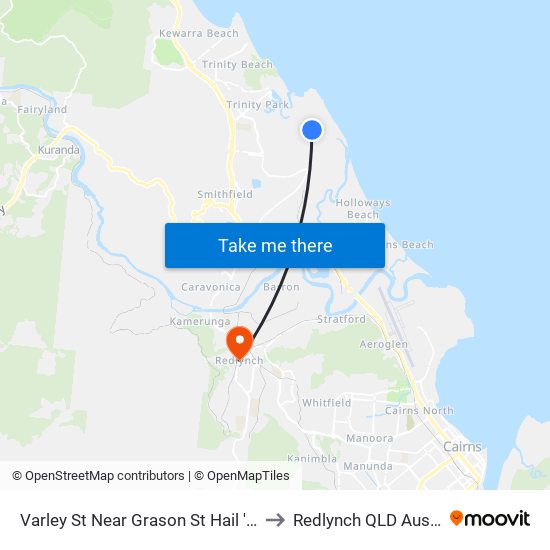 Varley St Near Grason St Hail 'N' Ride to Redlynch QLD Australia map