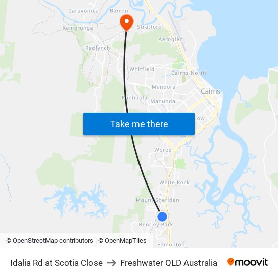 Idalia Rd at Scotia Close to Freshwater QLD Australia map