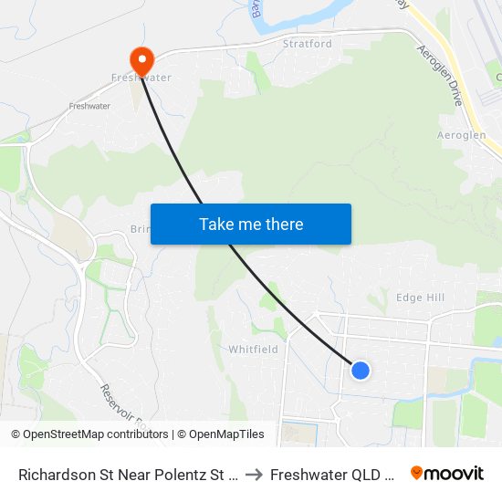 Richardson St Near Polentz St Hail 'N' Ride to Freshwater QLD Australia map